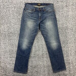 Lucky Brand Jeans Mens 33x32 Blue 221 Original Straight Denim Medium Wash